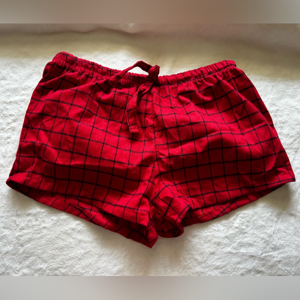 Red Checkered Shorts